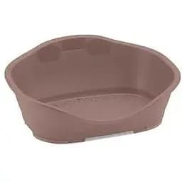 Stefanplast Sleeper 2- Пластиковий лежак для собак та котів 69x49x28 см (коричнево-рожевий)