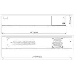 IP-відеореєстратор 16-канальний 12Mp TVT TD-3316H4-16P-A2 з 16 портами PoE (77-00350) - мініатюра 3