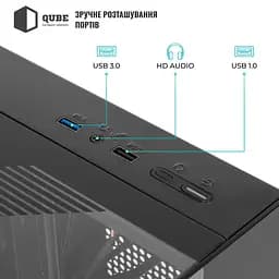Корпус QUBE AQUARIUM ARGB Black (AQUARIUM_GBNU3) - мініатюра 11