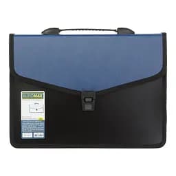 Портфель пластиковий А4 на 3 відтінки, синій BM.3734-02 BUROMAX (4823078959164)