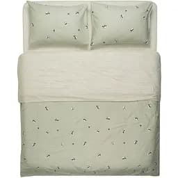 Набір постільної білизни 1,5сп Ardesto Gloria, 160х220см, 100% бавовна, сатин, панди, зелений (ART1622PS)