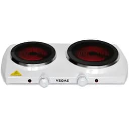 Електроплита керамічна двоконфорочна Vegas VEС-2000 біла
