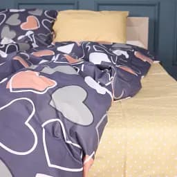 Простирадло Mirson 17-0720 Ashen Hearts 110х160 см бязь бежеве (2200010685923)