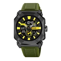 Чоловічий наручний годинник 2272BKAG Black-Army Green Skmei acs0030067