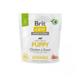 Сухий корм Brit Care Dog Sustainable Puppy для цуценят, з куркою та комахами, 1 кг - мініатюра 7