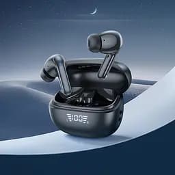 Бездротові навушники HOCO EQ5 Energy true wireless ANC+ENC noise reduction BT headset Black (6942007602419) - мініатюра 7