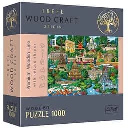 Пазл Trefl дерев'яний фігурний Популярні місця Франції 1000 ел. (20150)