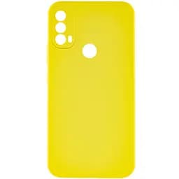 Чохол Silicone Cover Lakshmi Full Camera (AAA) для Motorola Moto E40 Жовтий / Yellow
