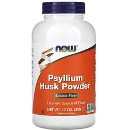 Подорожник Now Foods Psyllium Husk Powder порошок з лушпиння насіння 340 г (12 унцій)