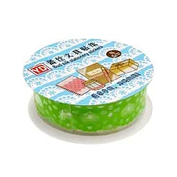 Декоративний скотч з орнаментом "Серце" Bambi №63(Green) 1,8 см х 1 м