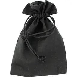 Мішечок із бавовни Rosa Talent 20х30 см чорна бавовна 135 г/м2 