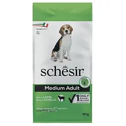 Сухий корм Schesir Dog Medium Adult Lamb 12 кг шезир дорослий середніх ягненок середніх порід