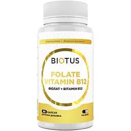 Фолат + Вітамін В12 Biotus 60 капсул