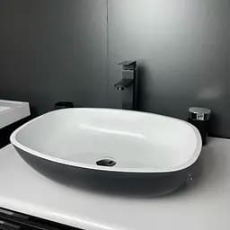 Раковина Adamant Amarant black/white glossy 75305, Чорний - мініатюра 3