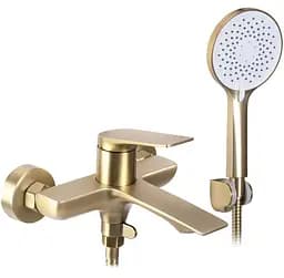 Смеситель для ванны Rea Avalon brushed gold настенный с изливом REA-B2707 Золотой