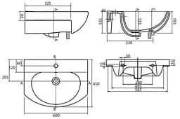 Раковина мебельна Kolo Runa 60x45 L81960000 - мініатюра 2