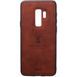 Чохол-накладка Toto Deer Shell With Leather Effect Case Samsung Galaxy S9+ Brown
