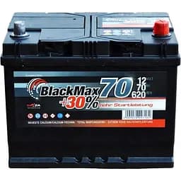 Акумулятор BlackMax B4026 70Ah ASIA Ев (-/+) 620EN 260х173х225 мм