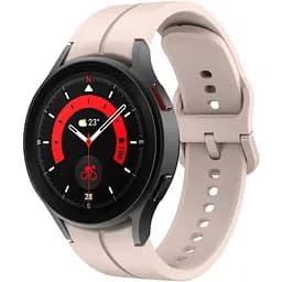 Ремінець для Samsung Galaxy Watch 6 40mm 6 44mm - бежево-рожевий ширина кріплення 20мм силікон Watchbands Five Classic (W10-6WB30804144)
