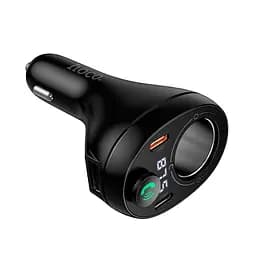Адаптер автомобільний HOCO Star cigarette lighter car BT FM transmitter E88 |1USB/2Type-C/DC 120W, 35W/3A, PD/QC| - мініатюра 3