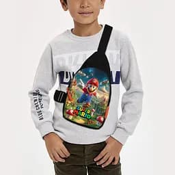 Сумка через плечо детская Супер Марио 29х17 см сумка слинг для мальчика (02183)