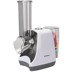 Овочерізка електрична терка SilverCrest SGR 150 E2 мультитерка з 5 насадками та відсіком для зберігання