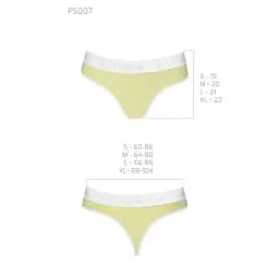 Спортивні трусики-стрінги Passion PS007 Panties yellow L - мініатюра 4