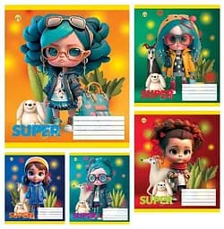 Тетради ученические 12 листов линия ТЕ42111, 25 шт. в упаковке