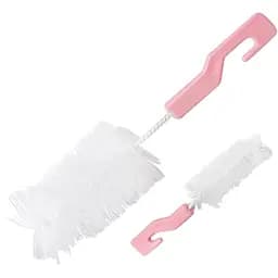 Набор щеток для мытья бутылочек и сосок Курносики розовый 2 шт. (7096 рож)