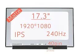 Матриця NE173FHM-NZ2 екран для ноутбука 17.3" IPS 240Hz 1920×1080, матова, 40pin - 0.4мм, Slim 300cd/m2, 85/85/85/85, 1000:1