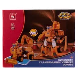 Конструктор-трансформер Super Wings Small Blocks 2-in-1 Buildable Transforming Vehicle Donnie, Донні, 265 деталей (EU385007) - мініатюра 8
