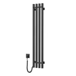 Електрична рушникосушка Navin Levante 210x1200 Sensor ліва, чорний муар 10-012033-4860, Чорний матовий, Ліве, Електронний