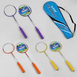 Бадмінтон С 44599 TK Sport, воланчик та 2 ракетки в чохлі (6900067445995) МІКС