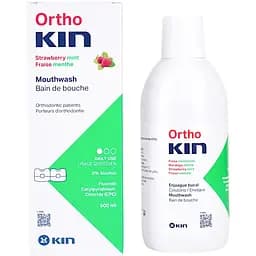 Ополіскувач ортодонтичний KIN Ortho Полуниця та м'ята 500 мл