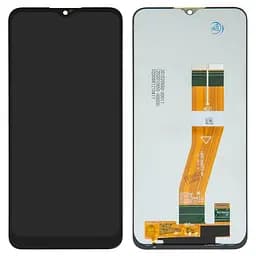 Дисплей для Samsung A025F/DS Galaxy A02s, M025 Galaxy M02s, чорний, без рамки, Original (PRC), з жовтим шлейфом, (160,5x72 mm)