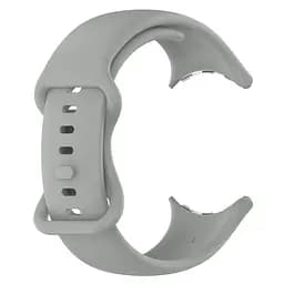Силіконовий ремінець на смарт годинник Google Pixel Watch 41mm/2 41mm/3 41mm/4 41mm, Silicone, grey, зі зручною застібкою, на фітнес браслет, ArmorStandart (ARM75418) - мініатюра 3