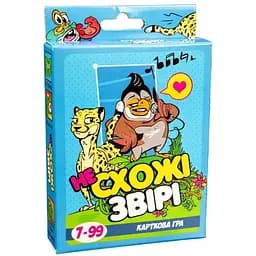 Настільна гра Strateg Несхожі звірі, в кор-ці 9,1-11,5-2,2 см 30223 (укр) (4823113806941)