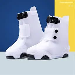 Бахіли на взуття Kidigo дитячі ПВХ H003 2XL 34-35 White (17576) - мініатюра 2