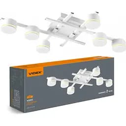 Світильник Videx під лампу 6xGX53 накладний Білий (VL-SPF31-6W)