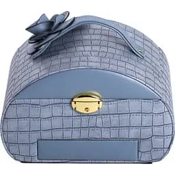 Кейс-органайзер Yiwu для прикрас із защіпкою 24x17x18 см синій HP-5-21BL