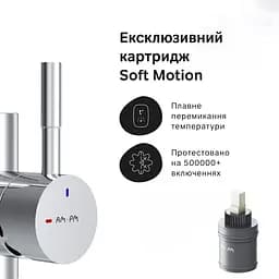 Змішувач для кухні з L-виливом AM.PM X-Joy S EcoStart хром F85B05000 - мініатюра 5