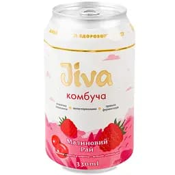 Напій Jiva Комбуча Малиновий рай з пюре малини та порічки червоної 0.33 л