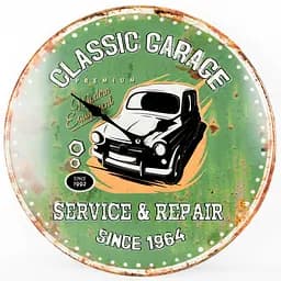 Годинник настінний Technoline 596579 Classic Garage (596579) - мініатюра 1