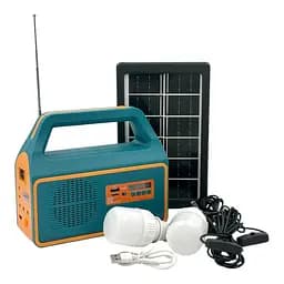 Кемпинговый фонарь FA-709 + Powerbank на солнечной батарее + FM радио + Bluetuth колонка