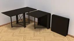 Стіл-книга трансформер Оріон 2 Ferrum-decor 750x1520x730 Чорний метал ДСП Венге Магія 16 мм (FRD-105428) - мініатюра 6