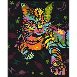 Картина за номерами "Космічний кіт" BS51365, 40х50 см
