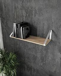 Полиця для книг і декору Moreli XT-28 Wt у стилі лофт 800x210x290 мм Білий/Дуб сонома (mo-xt28-white-sonoma)