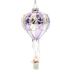 Елочное украшение "Воздушный шар с Сантой" 7,5*9 см, YQ1408142