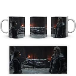 Кухоль GeekLand The Witcher Відьмак Геральт Єніфер TW 002.017 330 мл білий - мініатюра 4
