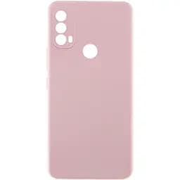 Чохол TPU Getman Liquid Silk Full Camera для Motorola Moto E40 Рожевий / Pink Sand